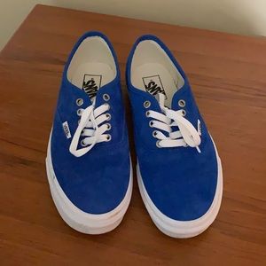 Vans blue suede shoes